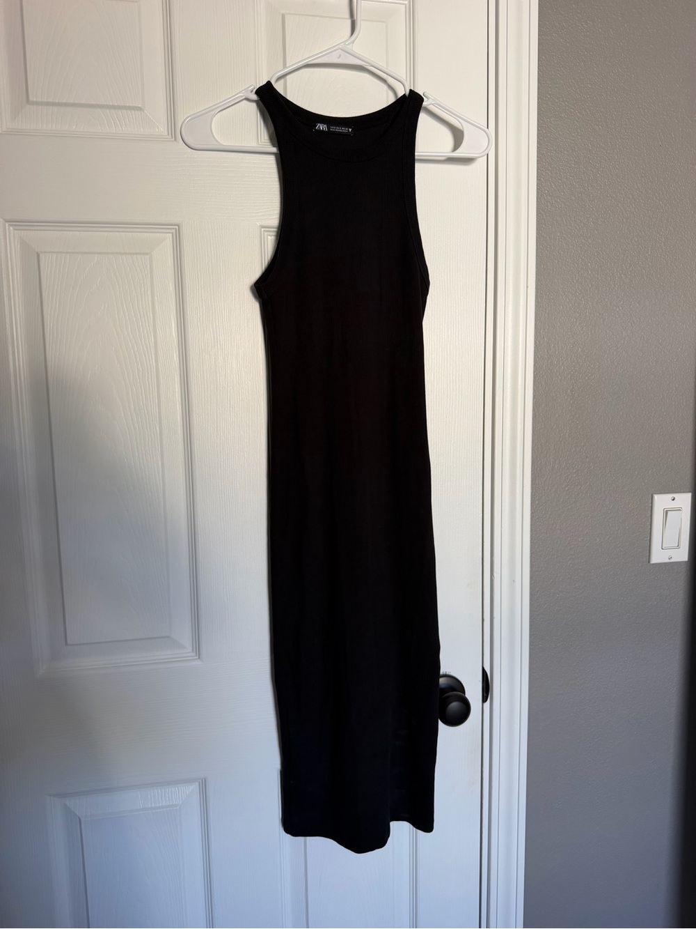 Zara Black Sleeveless Maxi Dress